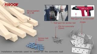 FEROOF Roof Tile Installation Movie Part 01