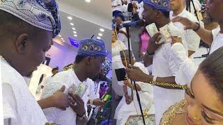 MOMENT T PUMPY AND SIKIRATU SINDODO LAVISH 100 DOLLARS ON MALAIKA@HIS LONDON'S 50TH BIRTHDAY PARTY