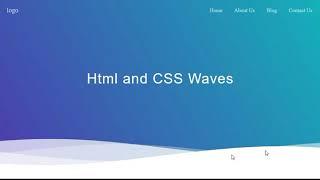 CSS Water Wave Background Animation Effects-source code