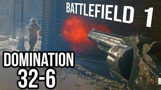 BATTLEFIELD 1 REVOLVER/MARTINI GAMEPLAY | BF1 Domination Amiens