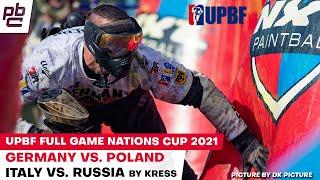 Paintball Nations Cup 2021 Germany vs Polan and Itali vs Russia UPBF und DPL