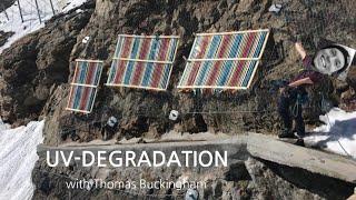 UV degradation on slackline webbing with Thomas Buckingham - Safety Event 2020