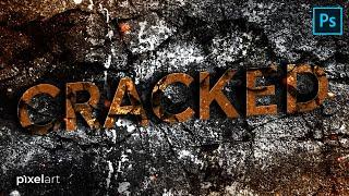 Photoshop Tutorial: How to Create Cracked Text Effect in Photoshop
