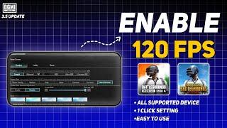 ENABLE 120 FPS AFTER 3.5 UPDATE IN BGMI /PUBG | LIST OF 120 FPS DEVICE | POCO F6 90 FPS REMOVE