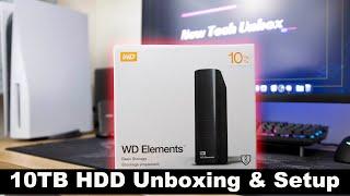 WD 10TB External Hard Drive Unbox & Setup