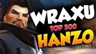 WRAXU INSANE HANZO! 40 ELIMS! [ OVERWATCH SEASON 19 TOP 500 ]