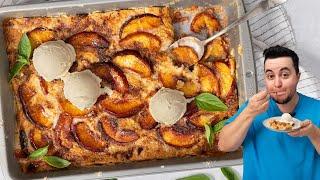 Peach Dump Cake (Cake Mix Cobbler)