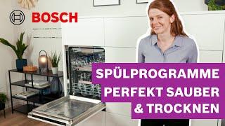 Welches Spülprogramm ist das Beste? So hast du immer perfekte Spülergebnisse | Bosch Spülmaschinen