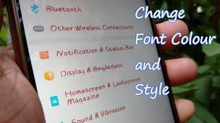 How to Change Font Colour and Style in OPPO and Realme mobiles( NO ROOT )