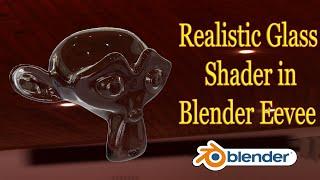 Realistic glass shader in blender eevee || Glass shader in eevee ||