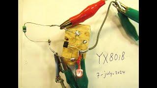 The YX 8018 LED Booster oscillator Joule Thief Chip tested / conclusions