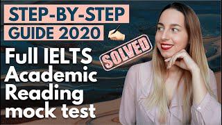 Full IELTS Academic Reading test With Answers | Solved 2019