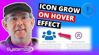 Divi Theme Icon Grow On Hover Effect