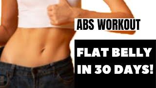 ABS WORK OUT 10 MINUTE AT HOME | FLAT BELLY IN 30 DAYS