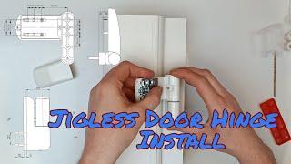 How to freehand install a uPVC flag door hinge jigless install