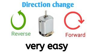 How to change the direction of DC motor || reverse or forward || very easy ||