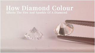 How diamond colour affects fire and sparkle