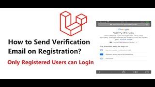 Send Verification Email on Registration | Enable Registration mail in Laravel | Verify Email in Lara