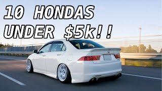 11 Honda Keren & Andal Dengan Harga Kurang dari $5k