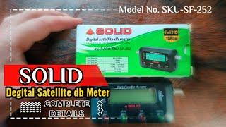 Solid Digital Satellite db Meter | Dish Meter | Dish Antenna Gain Measuring Instruments | SKU-SF-252
