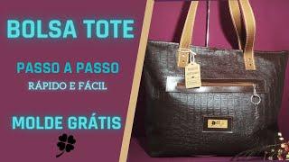 [PASSO A PASSO] COMO FAZER BOLSA TOTE  CLÁSSICA - DIY