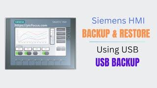 Using USB to Backup and Restore Siemens HMI