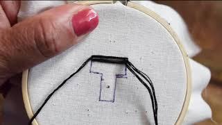 Embroidery Tutorial: Satin Stitch Thread Saver