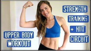 Upper Body HIIT + Strength Training Home Workout