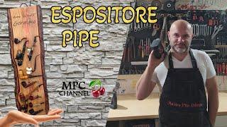 Espositore da parete per pipe