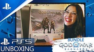 PS5 [ CFI1216A ] UNBOXING - GOD OF WAR RAGNAROK BUNDLE