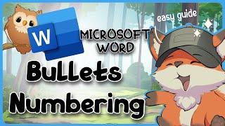 MS Word Bullets and Numbering 2025 | Guide Glimpse