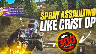  SPRAY + ASSAULTING LIKE CRiST OP  | Pubg Lite Competitive Montage | FT - CRiST OP