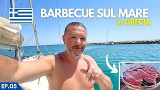 SEASIDE BARBECUE in GREECE! LIVING ON A SAILING BOAT [EP. 05 ]