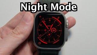 Apple Watch Ultra How to Activate Night Mode