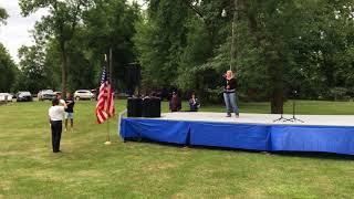 Sara Haugen National Anthem August 2017