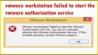 (solved) How to fix The Vmware Authorization Service is not running | Vmware not opening (Fix)