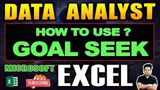 #28 How to use Goal Seek | Microsoft Excel | Data Analytics