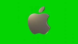 Apple Logo 3D | Green Screen Background Video