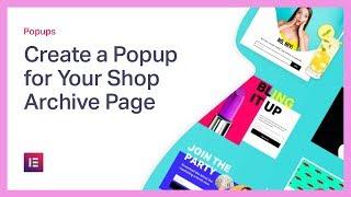 Create a Popup For Your WordPress Shop Archive Page