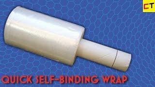 Non-adhesive shrink wrap sticks only to itself