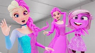 Elsa Frozen - Love Transformation!( Inside Out 2 Animation!)