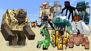 Mutant Husk vs Mutant Mobs in Minecraft - Minecraft Mutants Mob Battle