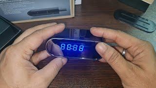 Table Clock Hidden Spy Camera | How To Setup HD WIFI Clock Camera