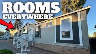 WOW, option for a 2nd SUITE in this NEW mobile home! Prefab House Tour