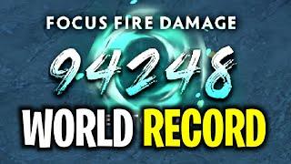 WORLD RECORD..!! WTF 94248 Focus Fire Damage Windranger Arcana 7.27 | Dota 2