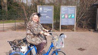 Yorvik Electric assisted Tricycle at Attingham Park National Trust Shropshire 1st virgin vegan ride