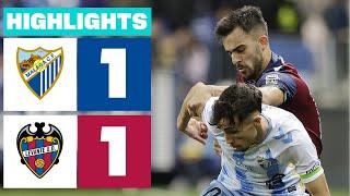 MÁLAGA CF 1 - 1 LEVANTE UD I HIGHLIGHTS LALIGA HYPERMOTION