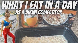 WHAT I EAT IN A DAY//as a bikini competitor