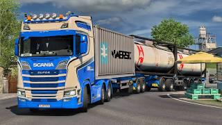 Maneuvering Long Trailers to Rough Country Roads of Romania | #ets2 1.51