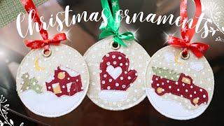 HOW TO sew these QUICK and EASY ornaments from fabric?